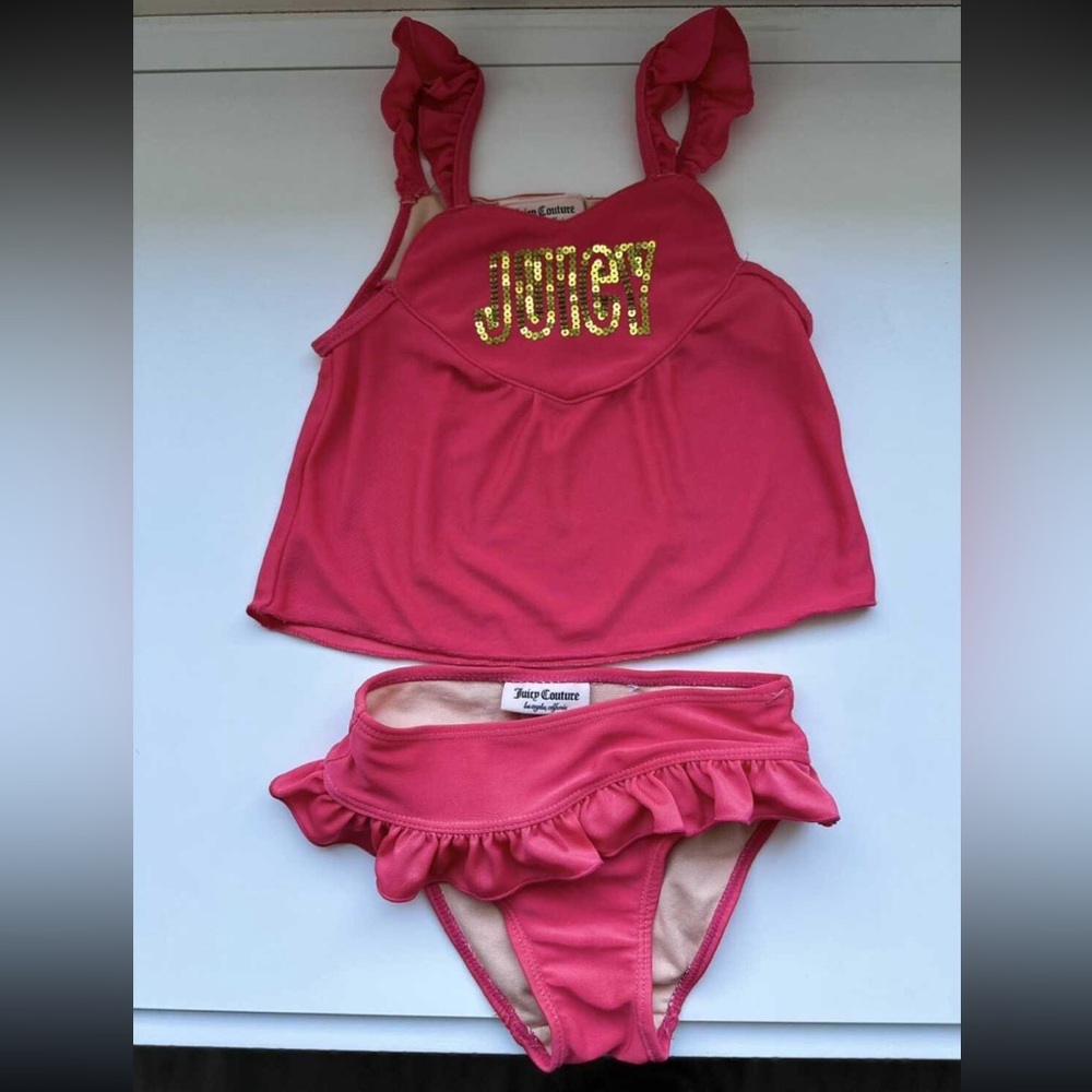 Juicy couture girl swimming suit two pieces swim